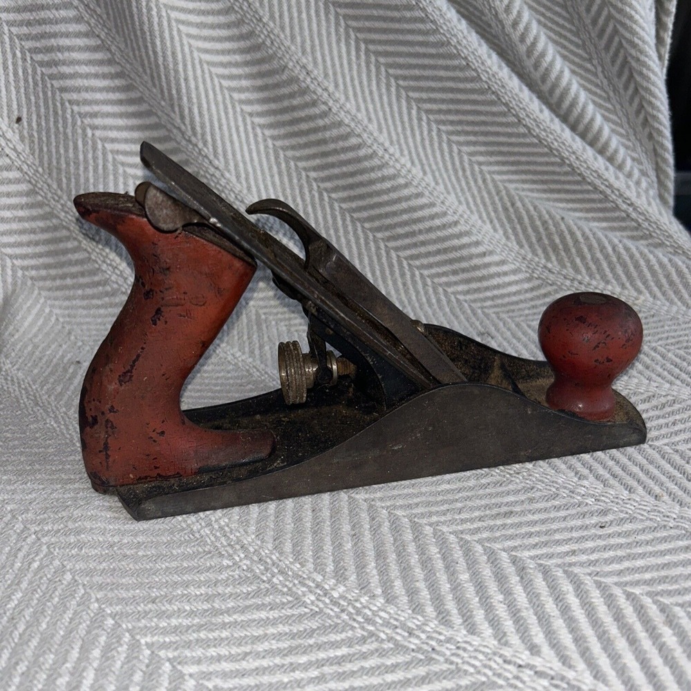 Stanley Defiance Plane Tool Vintage Metal And Wood Made In USA‎ C1